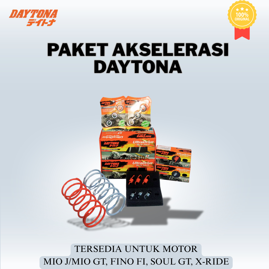 PAKET AKSELERASI CVT DAYTONA RACING MIO J MIO GT FINO FI SOUL GT X-RIDE MOTOR MATIC ORIGINAL