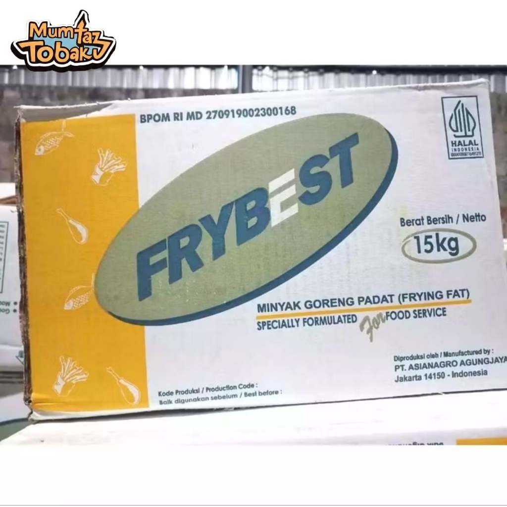 

Frybest minyak goreng padat 15 kg/ 1 karton