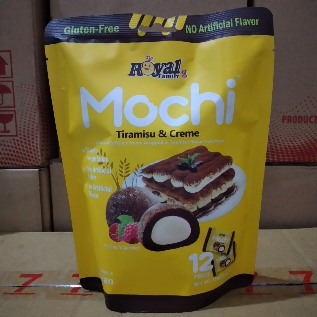 

royal family tiramisu & creme 180 gr [ isi 12 pcs ]