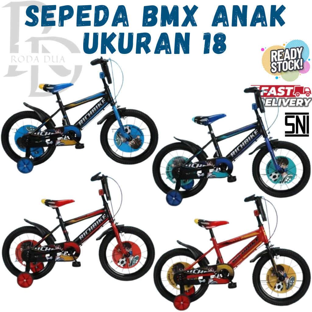 SISA DISPLAY TOKO - SEPEDA BMX ANAK UKURAN 18 BAN POMPA