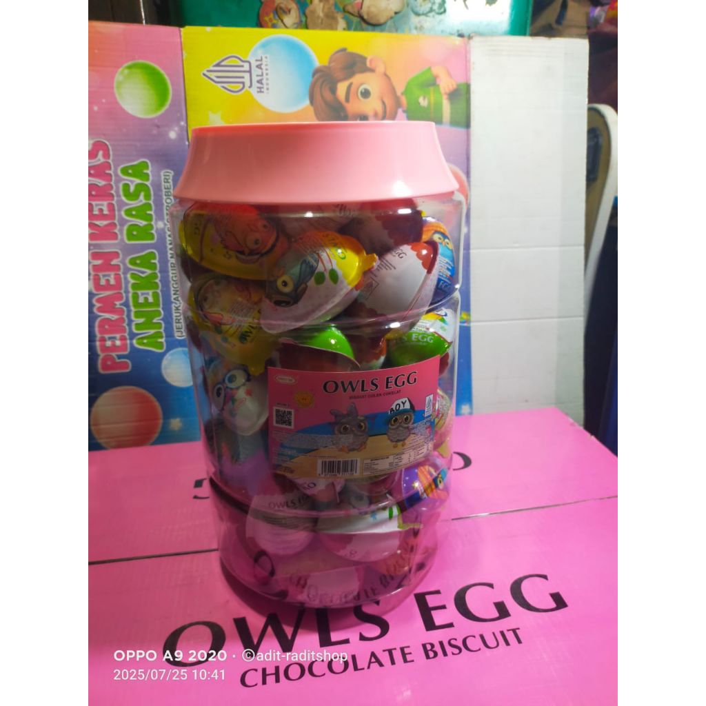 

Owls Egg Chocolate Biscuit isi 60 Pcs