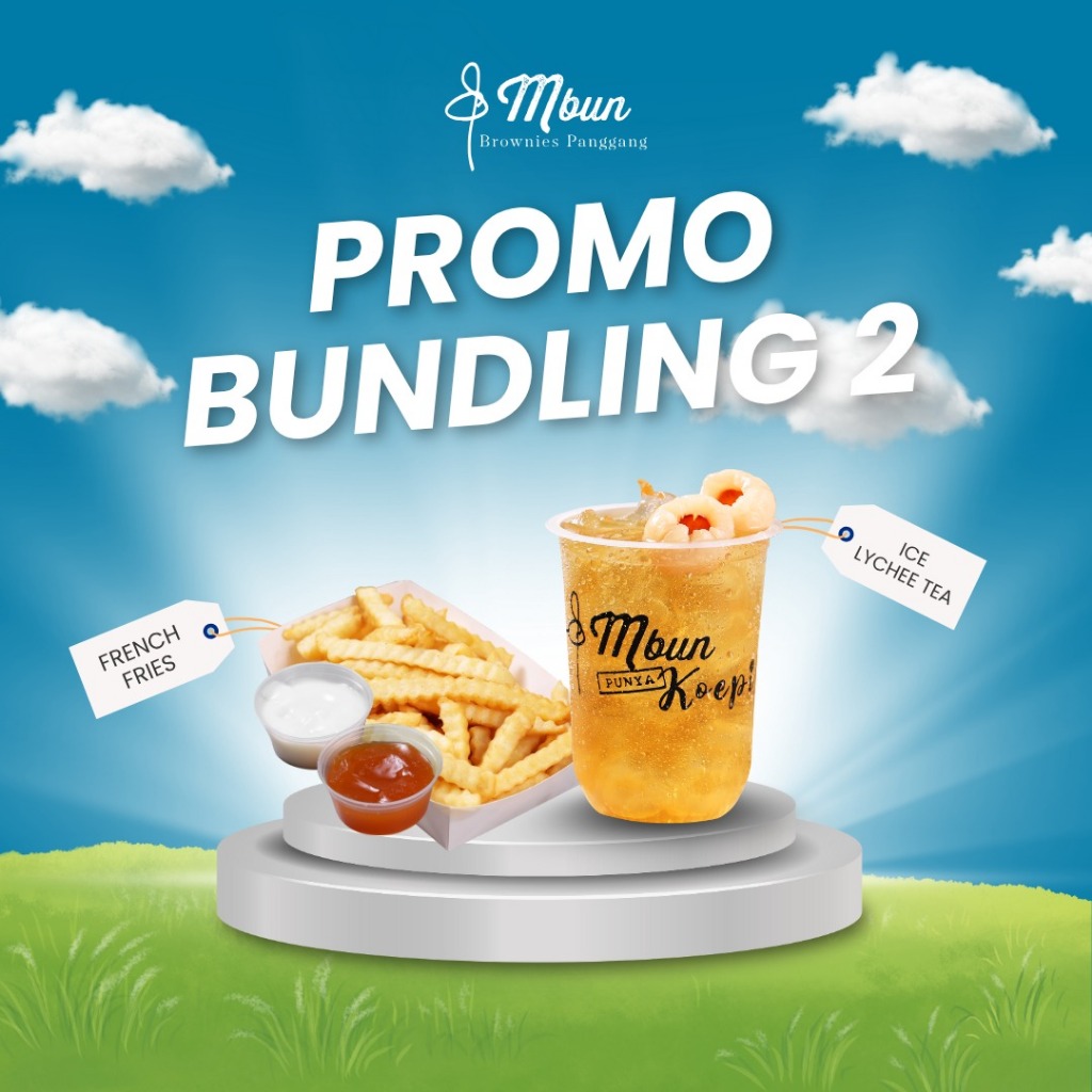 

Paket Bundling 2 - Mbun Brownies Panggang | Ice Lychee Tea I Kentang I Makanan Ringan I Minuman