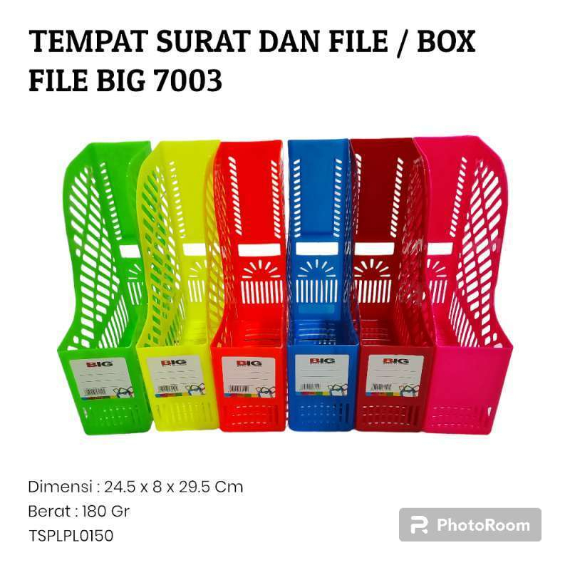 

BIG Box File 7003 Ukuran Folio Fluorescent / Magazine File Tempat Surat dan File Warna Random