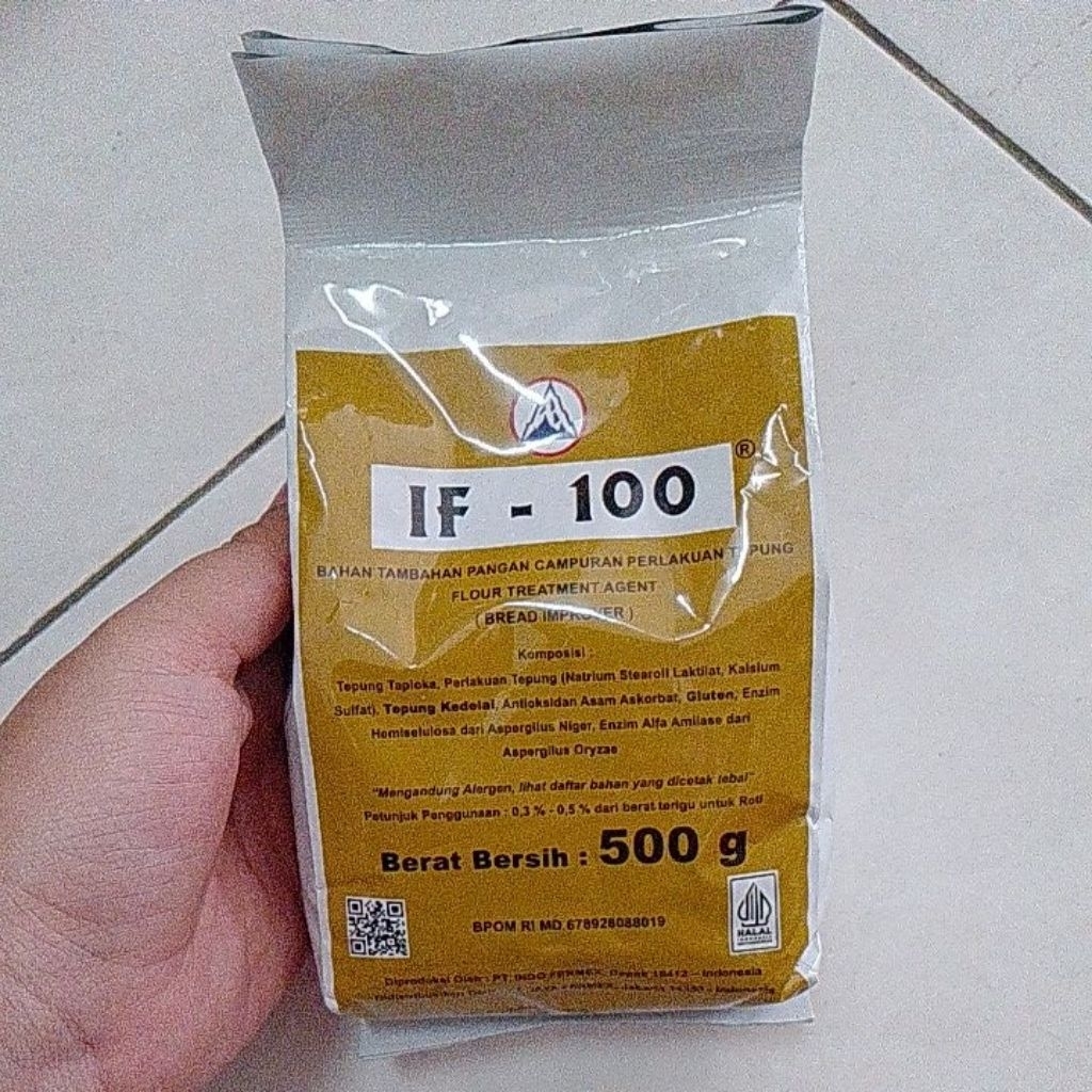 

if 100 bread improver kemasan 500 gram pengembang sekaligus pelembut pengempuk roti donat