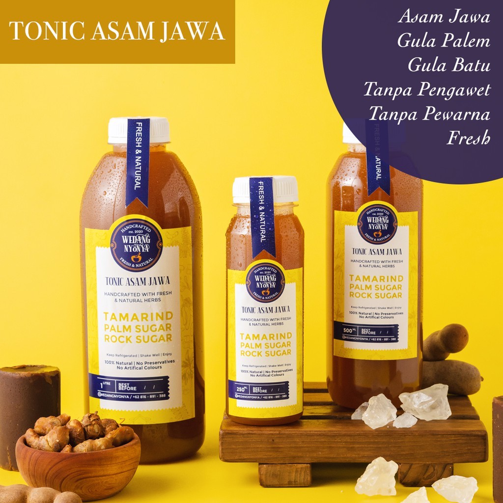 

JAMU JAMU KUNYIT ASAM - Wedang Nyonya 500ML/1000ML