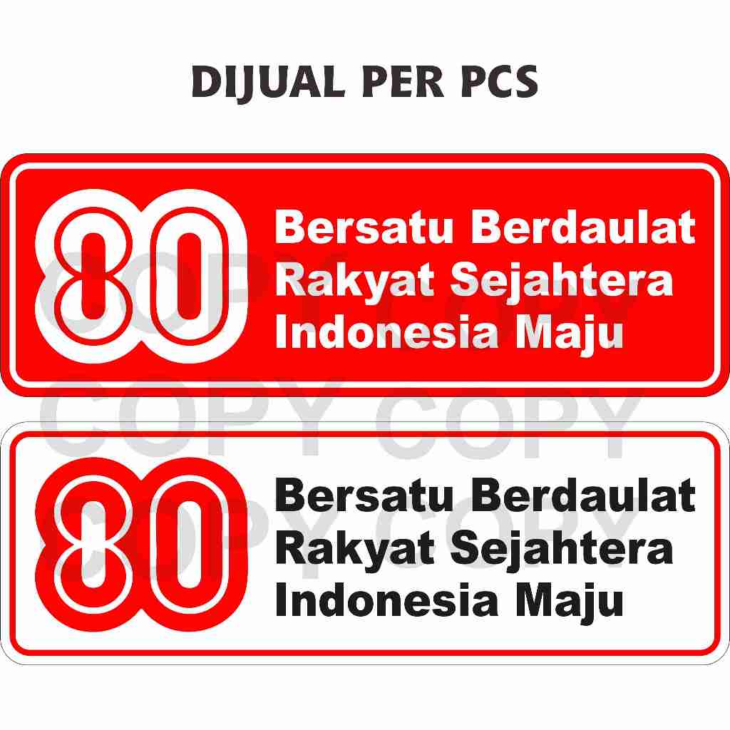 

STIKER HUT RI 80TH MODEL LANDSCAPE