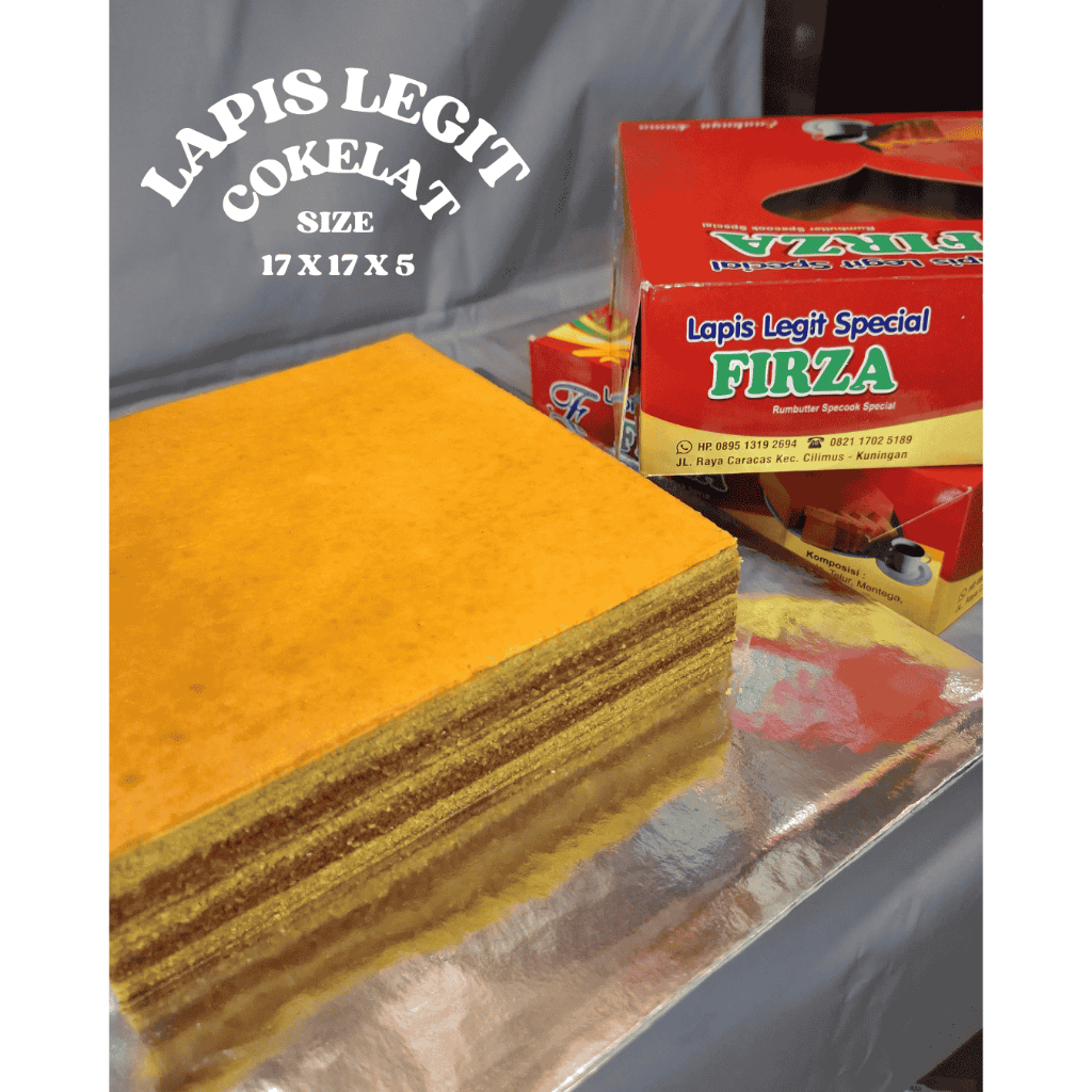 

firza lapis legit cokelat netto750gram harum&lezat