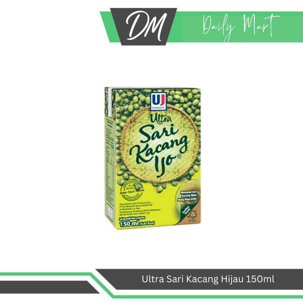 

Ultra Sari Kacang Hijau 150ml - Minuman Buah Kemasan Rasa Peanut Asli Original Murah