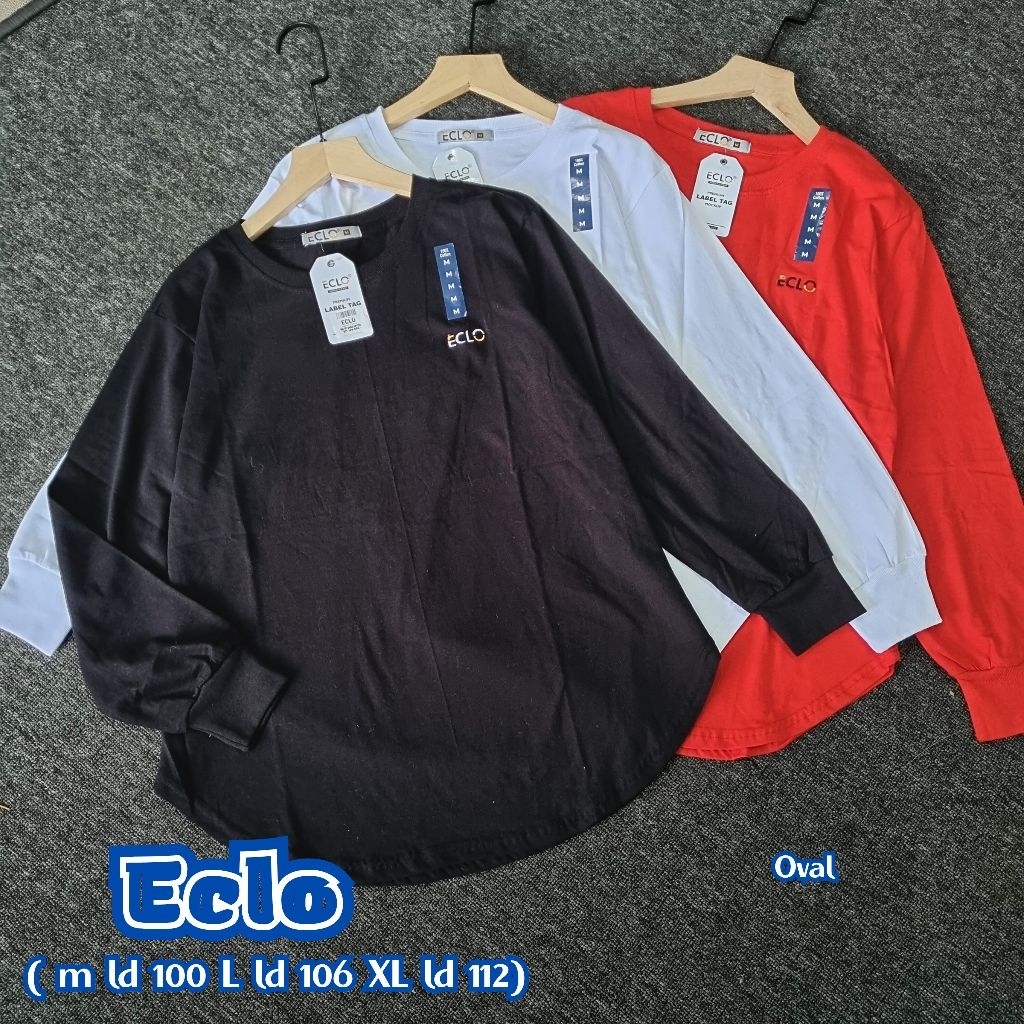 ECLO kaos panjang & pendek|kemerdekaan|merah putih hitam