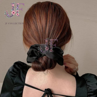 JF Collection - Scrunchie Satin Jumbo – Ikat Rambut Elegan & Halus