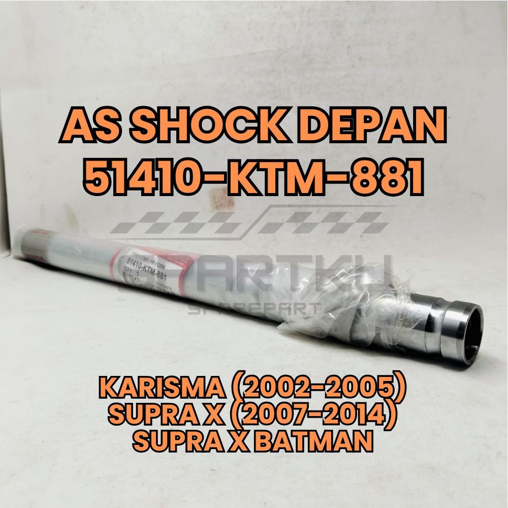 [51410-KTM-881] AS SHOCK SOK DEPAN SATUAN TANPA PER ORI ASLI HONDA KARISMA SUPRA X 125 SUPRA X BATMA