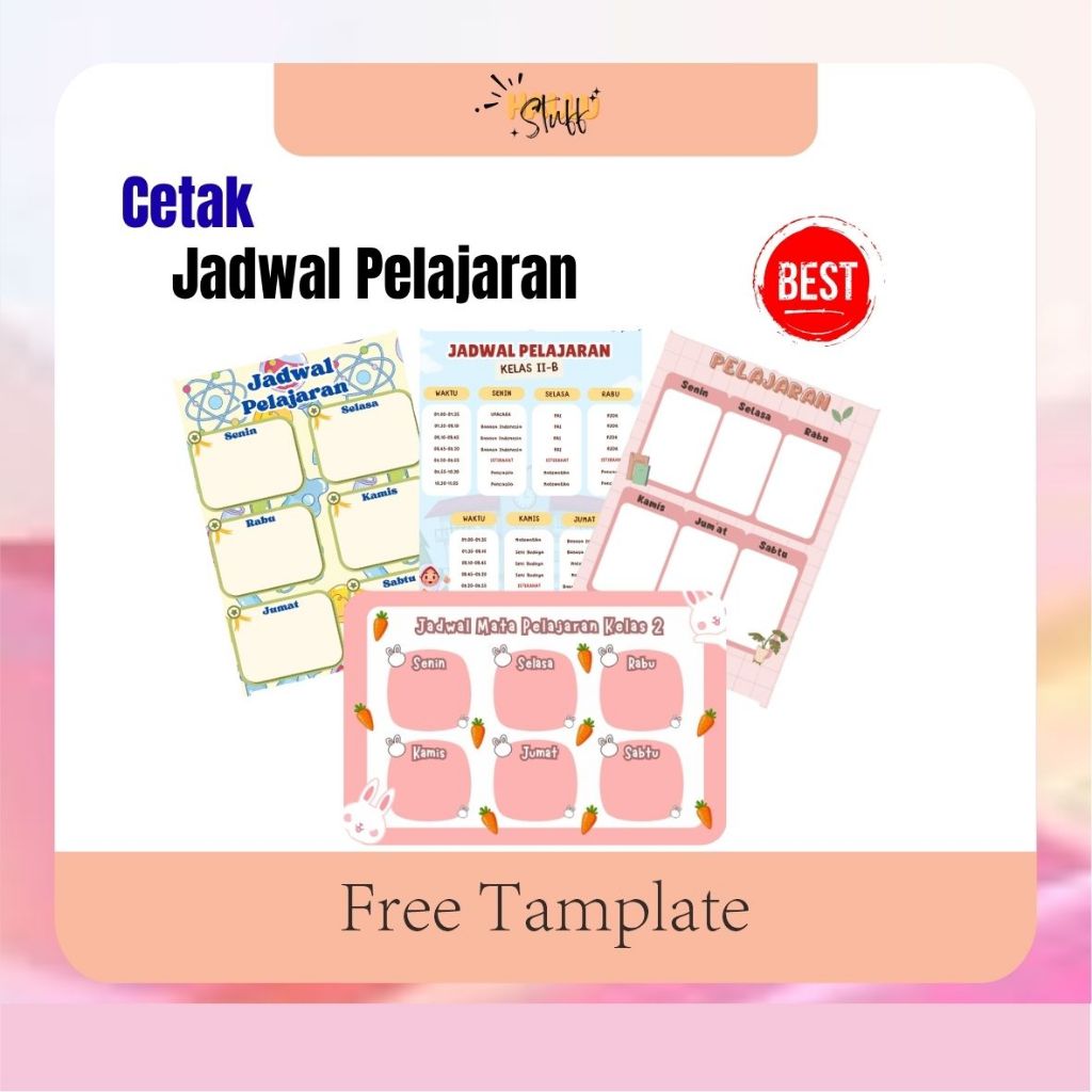 

POSTER A3 - Mata Pelajaran / Jadwal piket