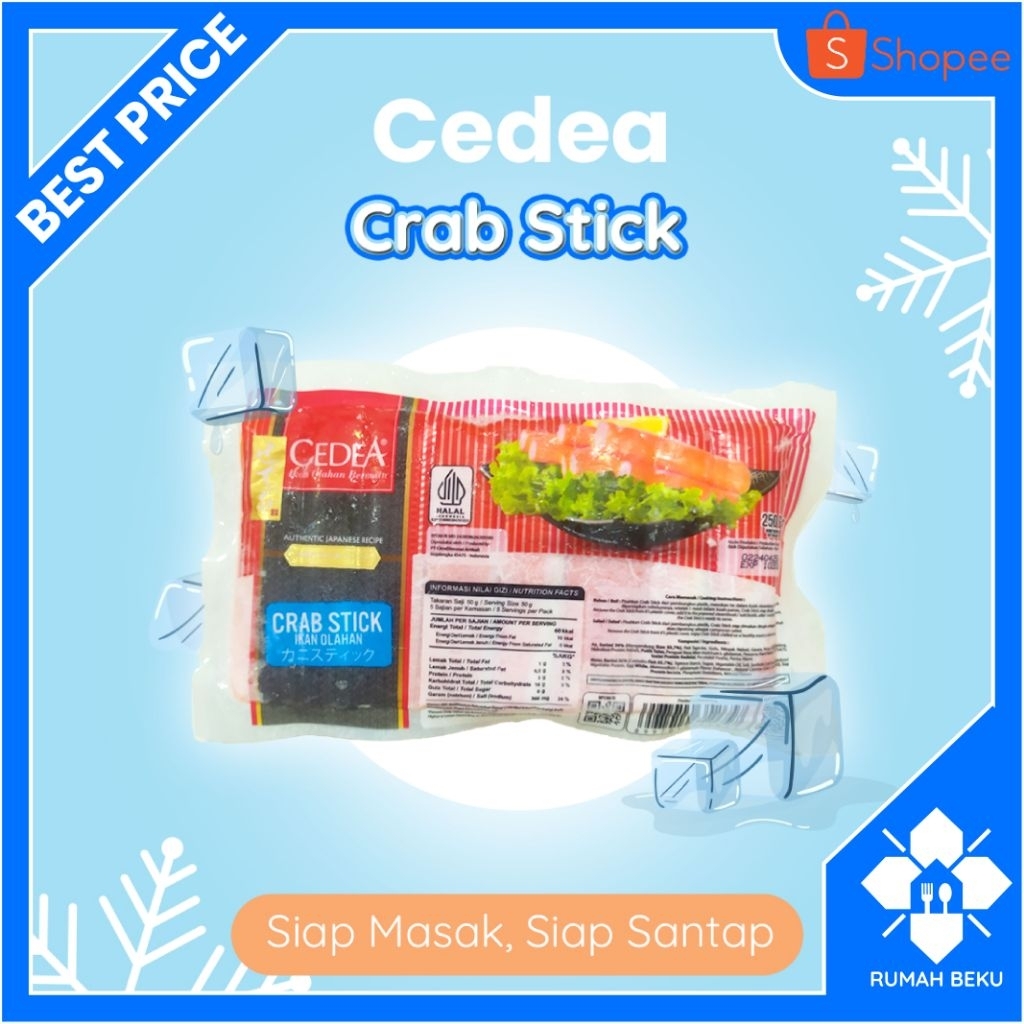 

Crab Stick Siap Kukus - Lembut & Gurih - 250gr | Rumah Beku
