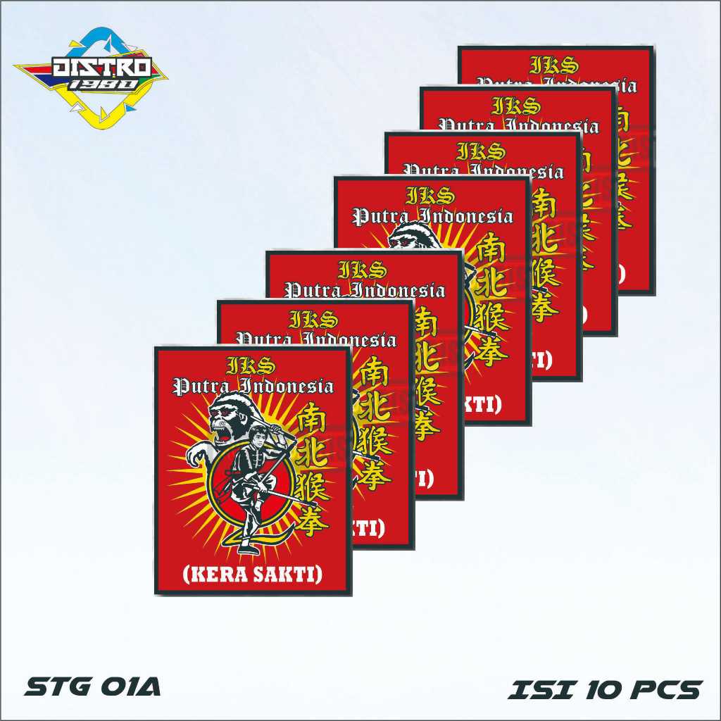 

ISI 10 PCS STIKER IKS.PI KERA SAKTI PAKEM STG 01A ANTI AIR BAHAN VINYL(STG 01)