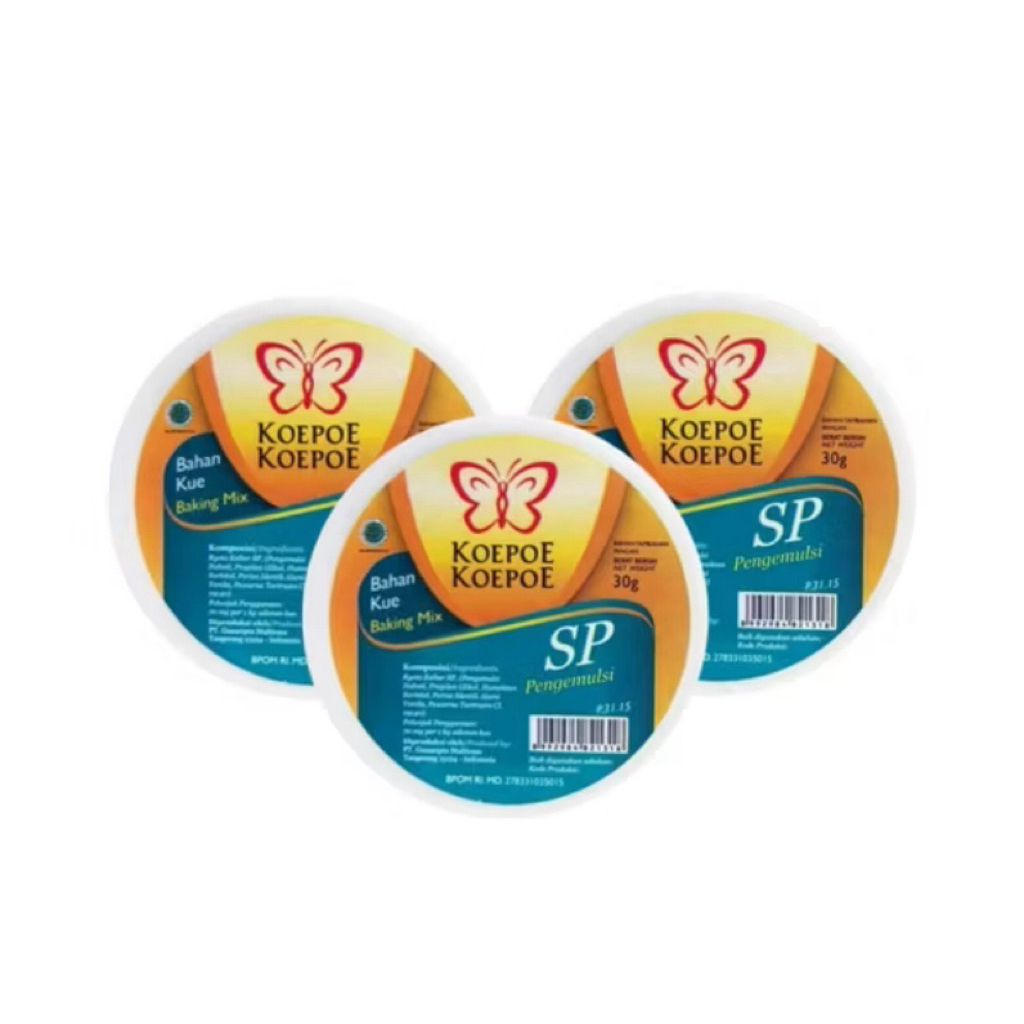 

Koepoe Koepoe SP Pengemulsi Kue 3x30g – Adonan Lembut dan Mengembang Sempurna