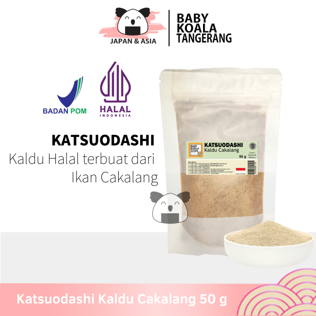

KATSUO DASHI Katsuodashi Kaldu Ikan Cakalang 50 g Halal │ Bonito/ Katsuobushi Stock for Ramen -BKT
