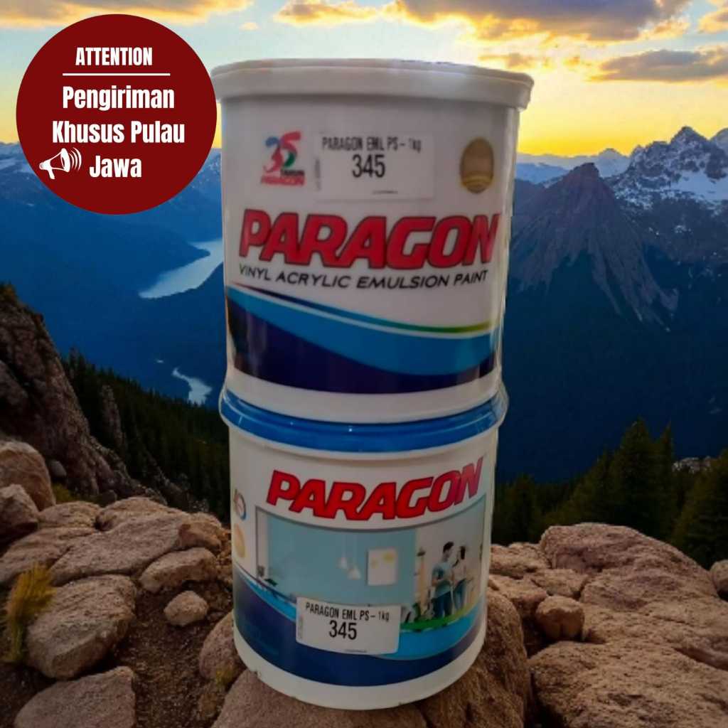 Paragon cat tembok 1 kg warna kode 345 apricot