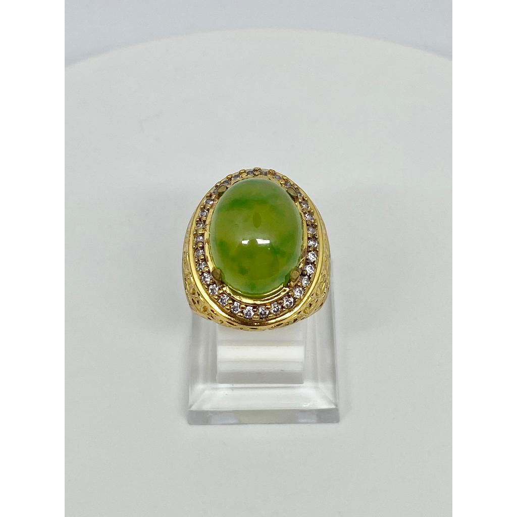 Cincin Batu Akik Idocrase Lumut Aceh Asli Alam