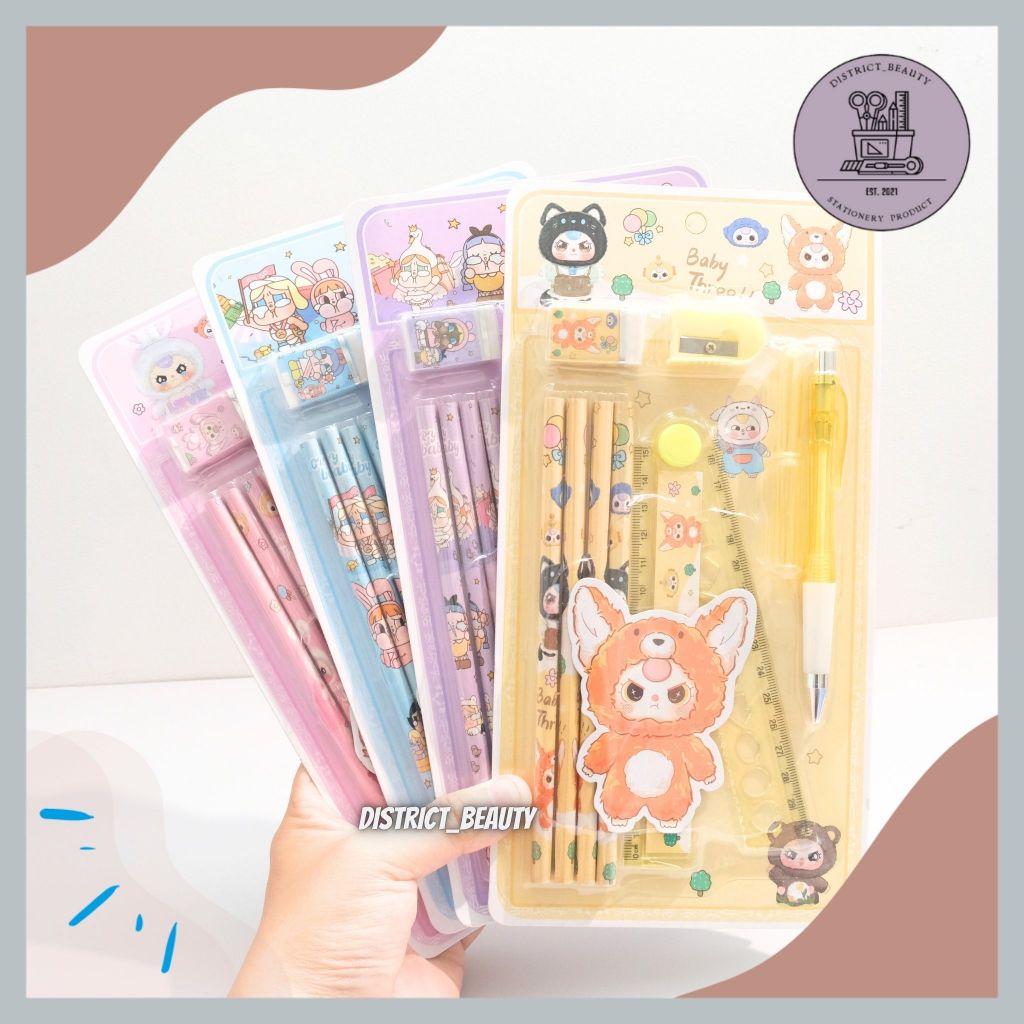 

PAKET ALAT TULIS 8 IN 1 BABY THREE SET ALAT TULIS BABY THREE CRY BABY KARAKTER KARTUN LUCU IDE HADIAH ULANG TAHUN ANAK TEMAN ALAT TULIS ATK LUCU TERMURAH FANCY