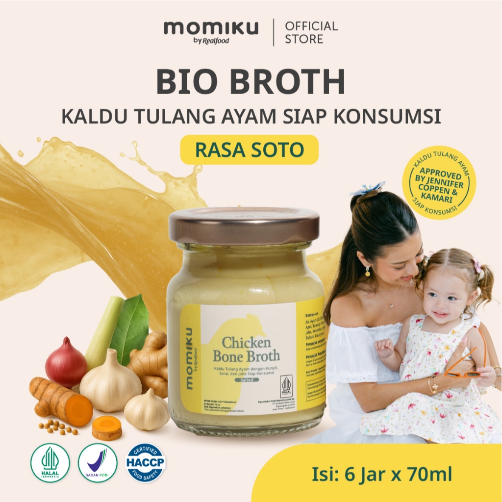 

[NEW LAUNCH] Realfood Momiku Bio Broth I Chicken Bone Broth Salted Rasa Soto I Nutrisi Pencernaan
