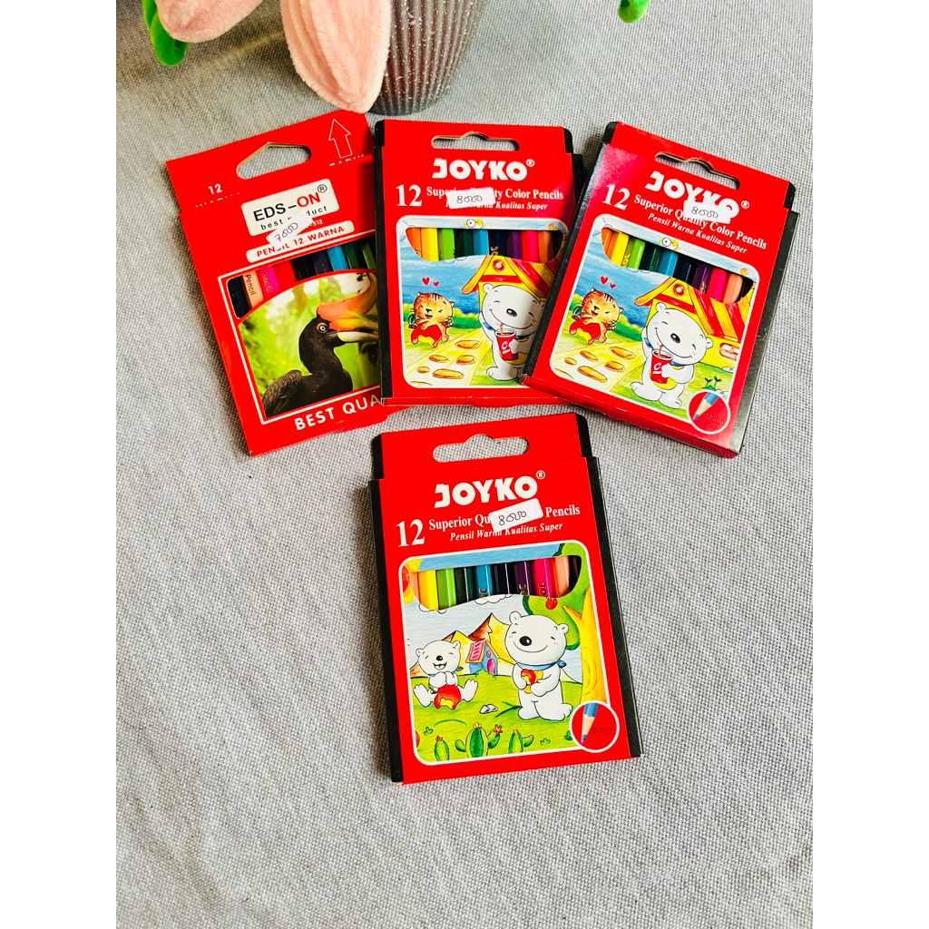 

pensil warna isi 12 kecil joyko