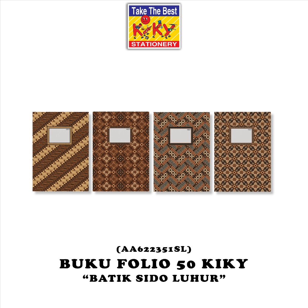 

KIKY Buku Hard Cover Folio Glossy (Uk. 32 x 21 cm) Isi 50 Lembar