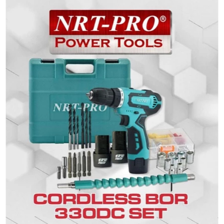 NRT PRO DC 330 set 12v BOR CORDLESS NRT PRO - BOR BATERAI NRT PRO