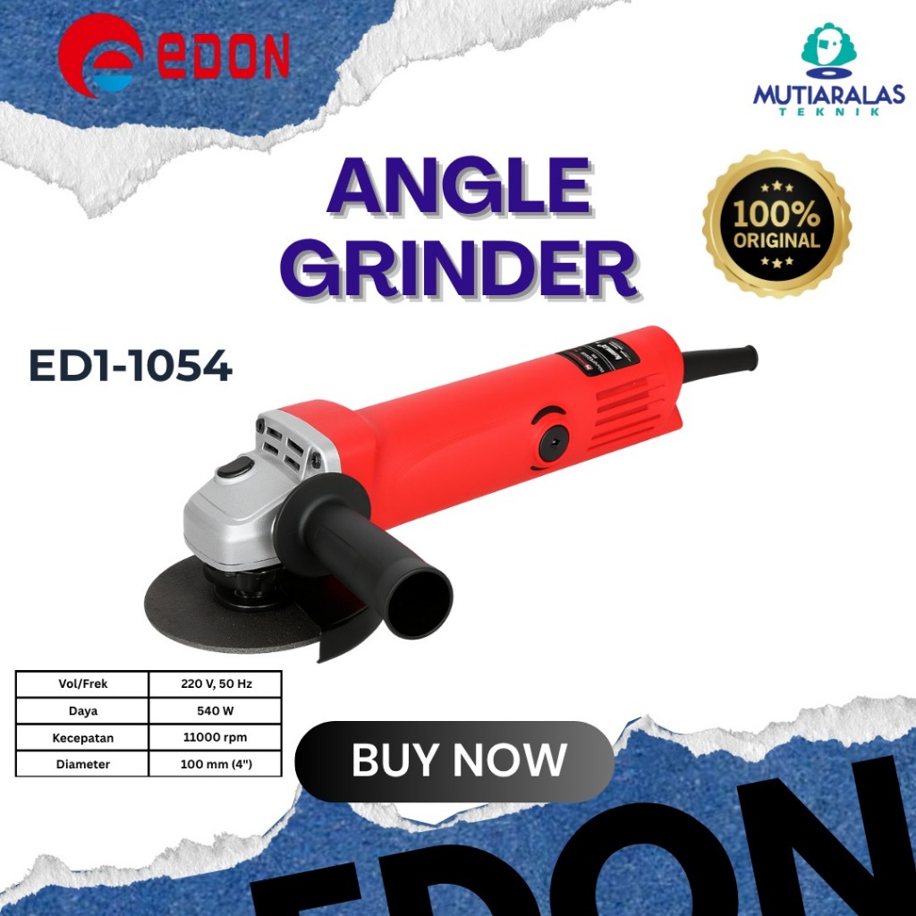 EDON ED1-1054 MESIN GERINDA TANGAN ANGLE GRINDER Grinda Listrik Edon ed1-1054