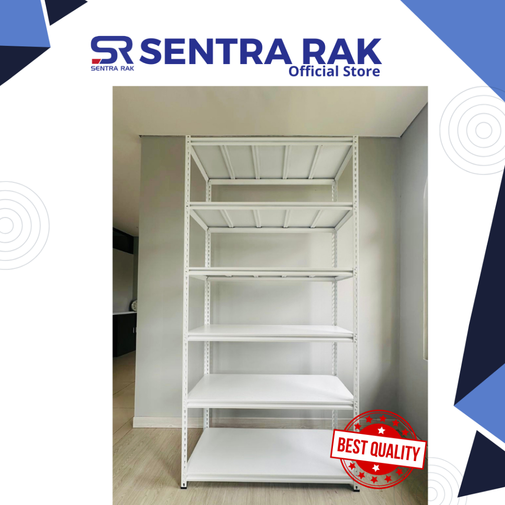 Rak Gudang 6 Susun Kapasitas 500 kg Uk 240 x 120 x 40 cm Rak Besi