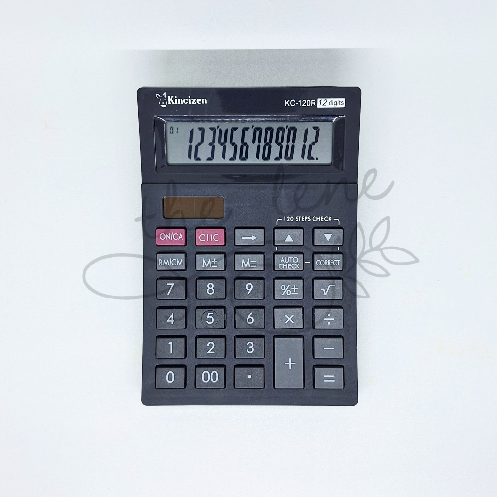

KALKULATOR KINCIZEN KC-120R / KALKULATOR DAGANG MURAH 12 DIGIT / CHECK & CORRECT CALCULATOR