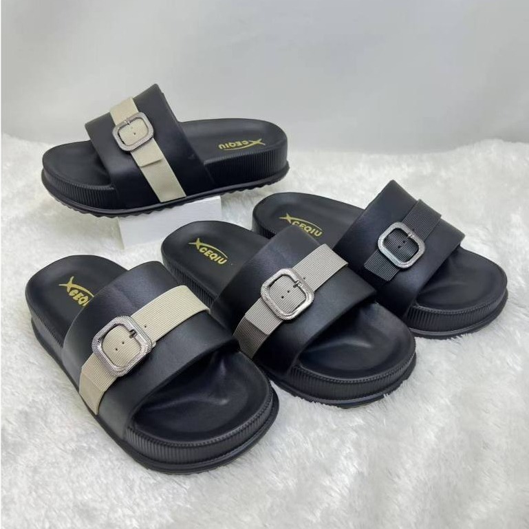 Sandal Wanita Korean Style Sandal Wanita Terbaru 2025 Sandal Slop Wanita Sandal Slop Wanita Sandal S