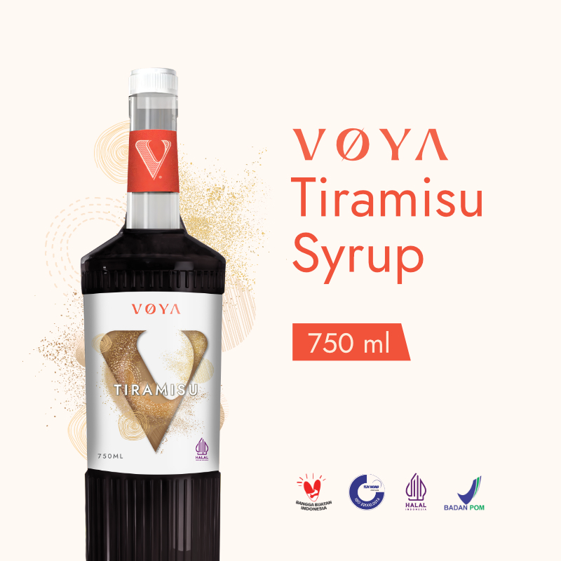 

VOYA Premium Tiramisu Syrup 750 ML (Sirup Premium Rasa Tiramisu)
