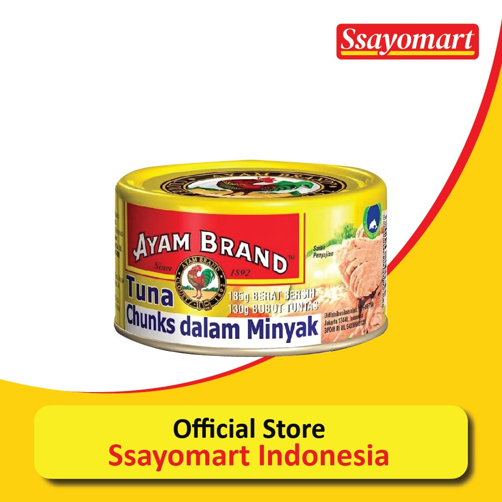 

AYAM BRAND Tuna Chunk in Oil Makanan Kaleng 150 gr