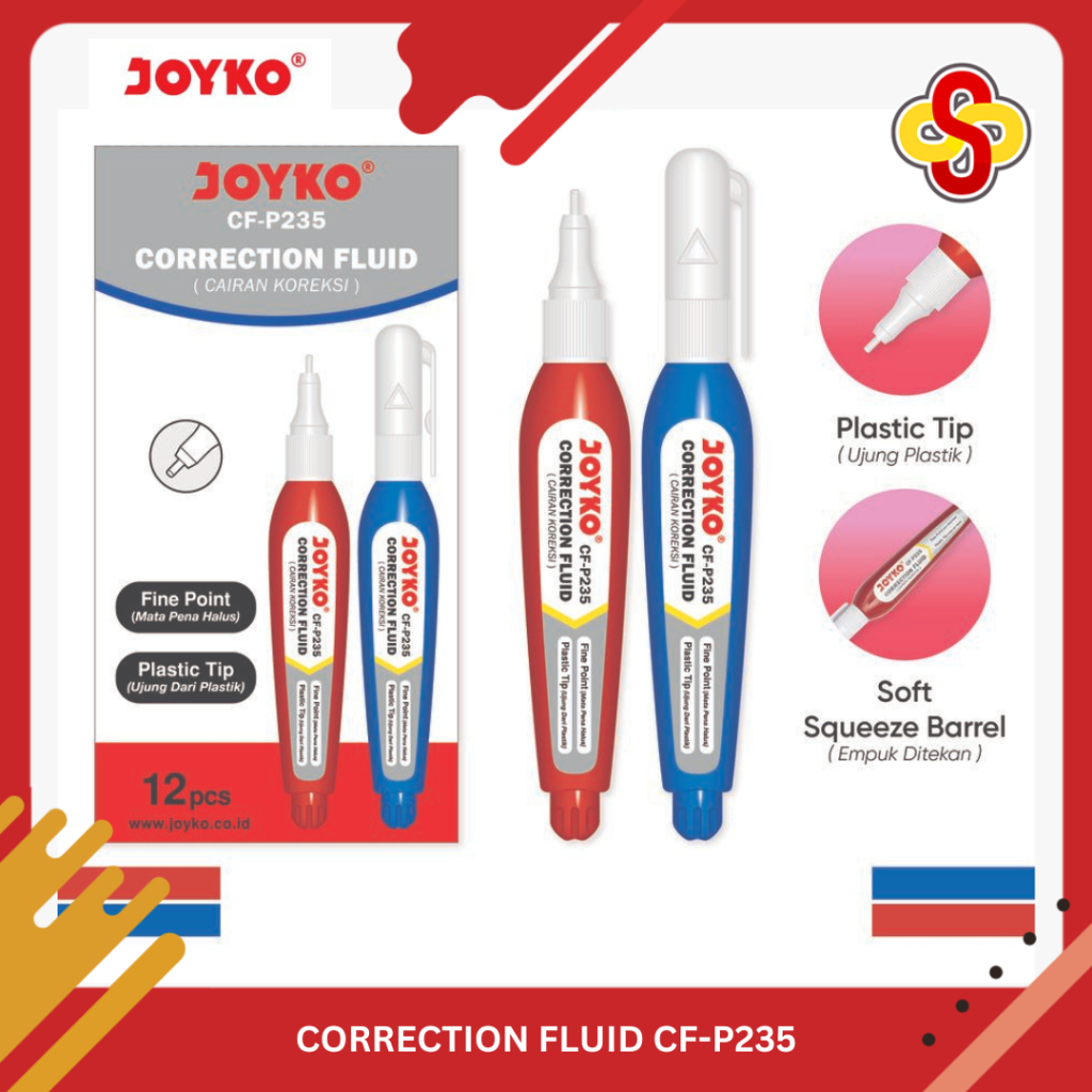 

Correction Fluid / Tipe X Joyko CF-P235