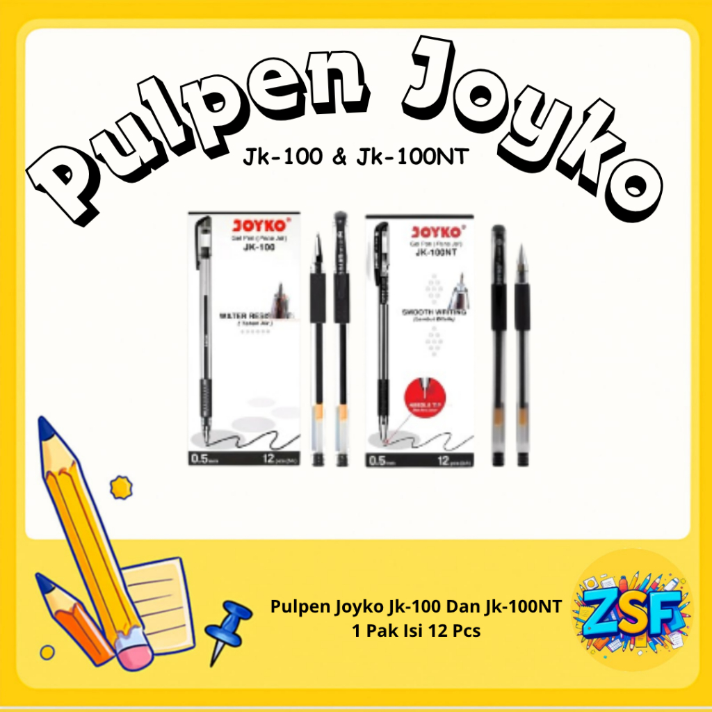 

Pulpen Joyko 1 Pack Pena Joyko 1 Kotak Bolpain Joyko Jk 100 Dan Jk 100Nt Gel Isi 12 Pcs Original