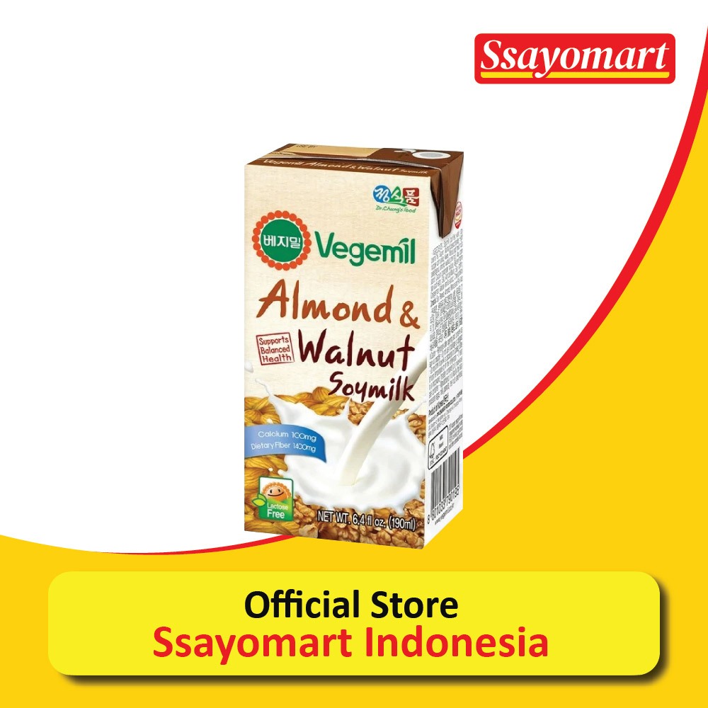 

Vegemil Almond & Walnut Soymilk 190ml / Korean Soy Milk