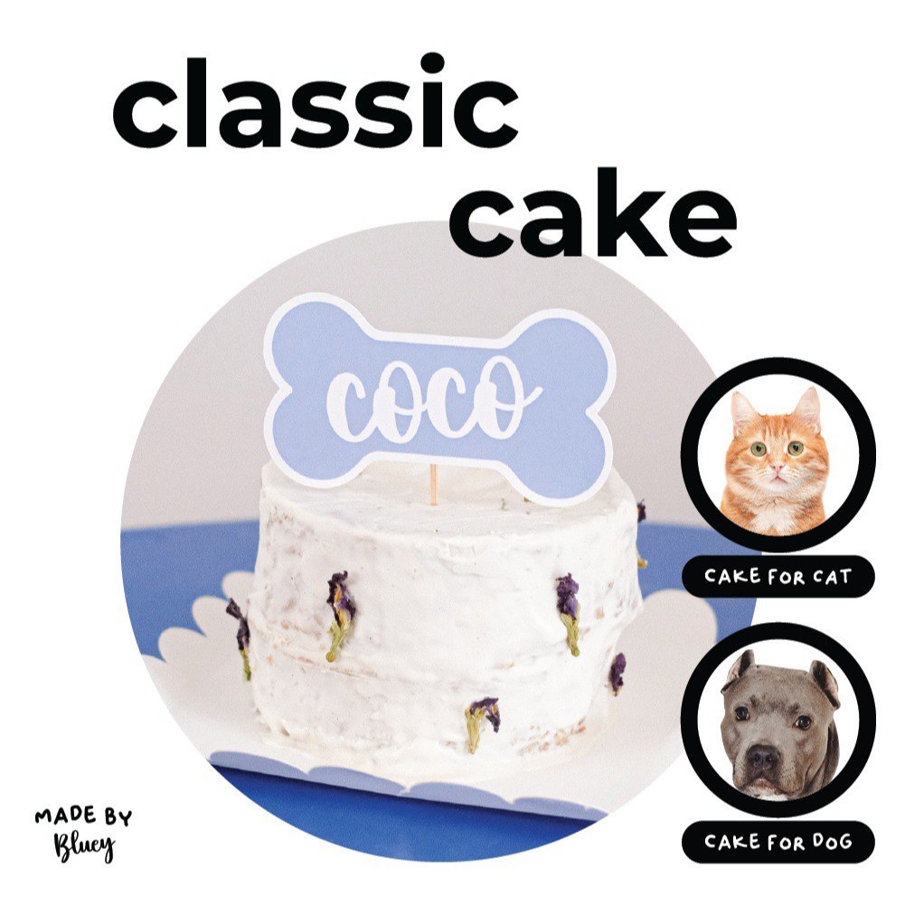 The Classic Cake | Kue Ulang Tahun Anjing Kucing | Birthday Cake For Dog Cat | Homemade Dog Food | M