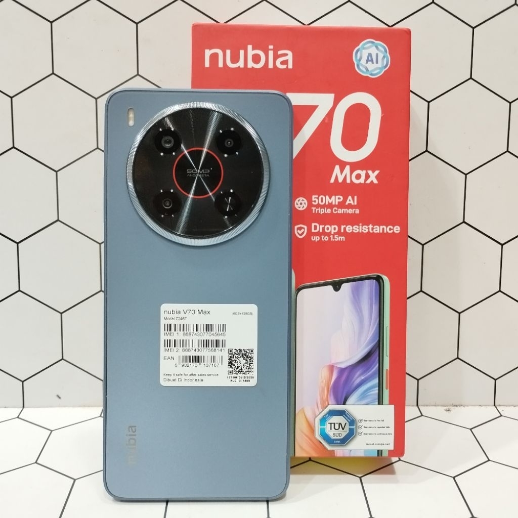 ZTE NUBIA V70 MAX 6/128GB HP SECOND FULLSET