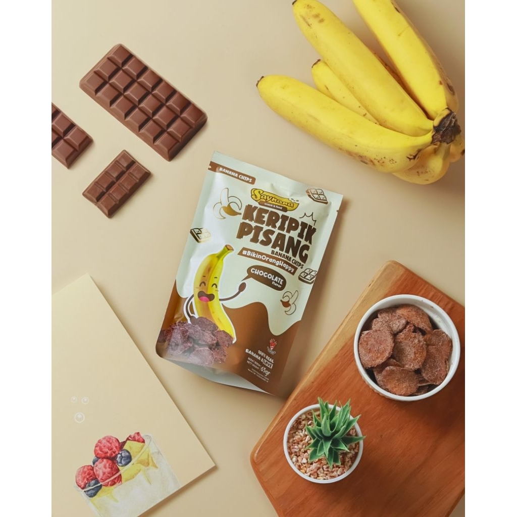 

Kripik pisang varian rasa