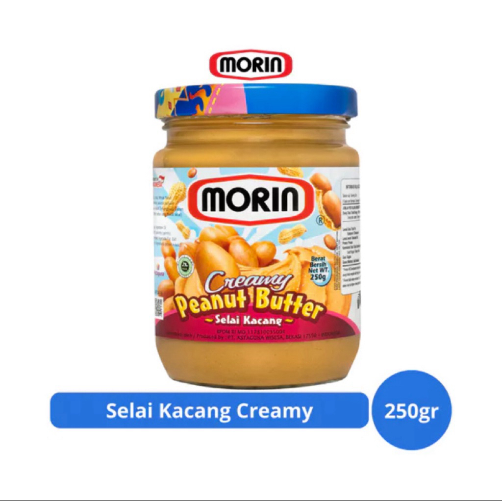 

Morin Creamy Peanut Butter 250g – Selai Kacang Lembut & Lezat untuk Sarapan Praktis