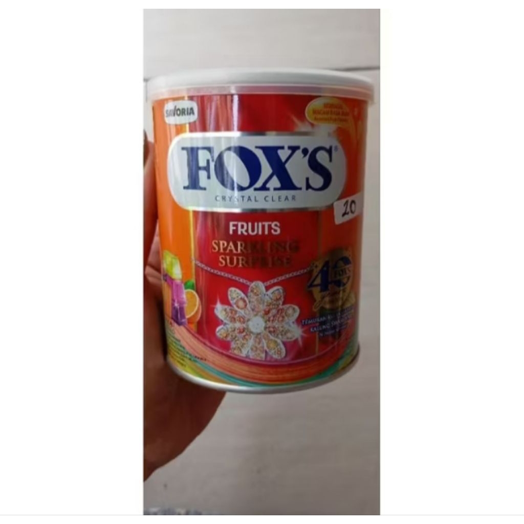 

permen FOXS kaleng rasa buah fruits