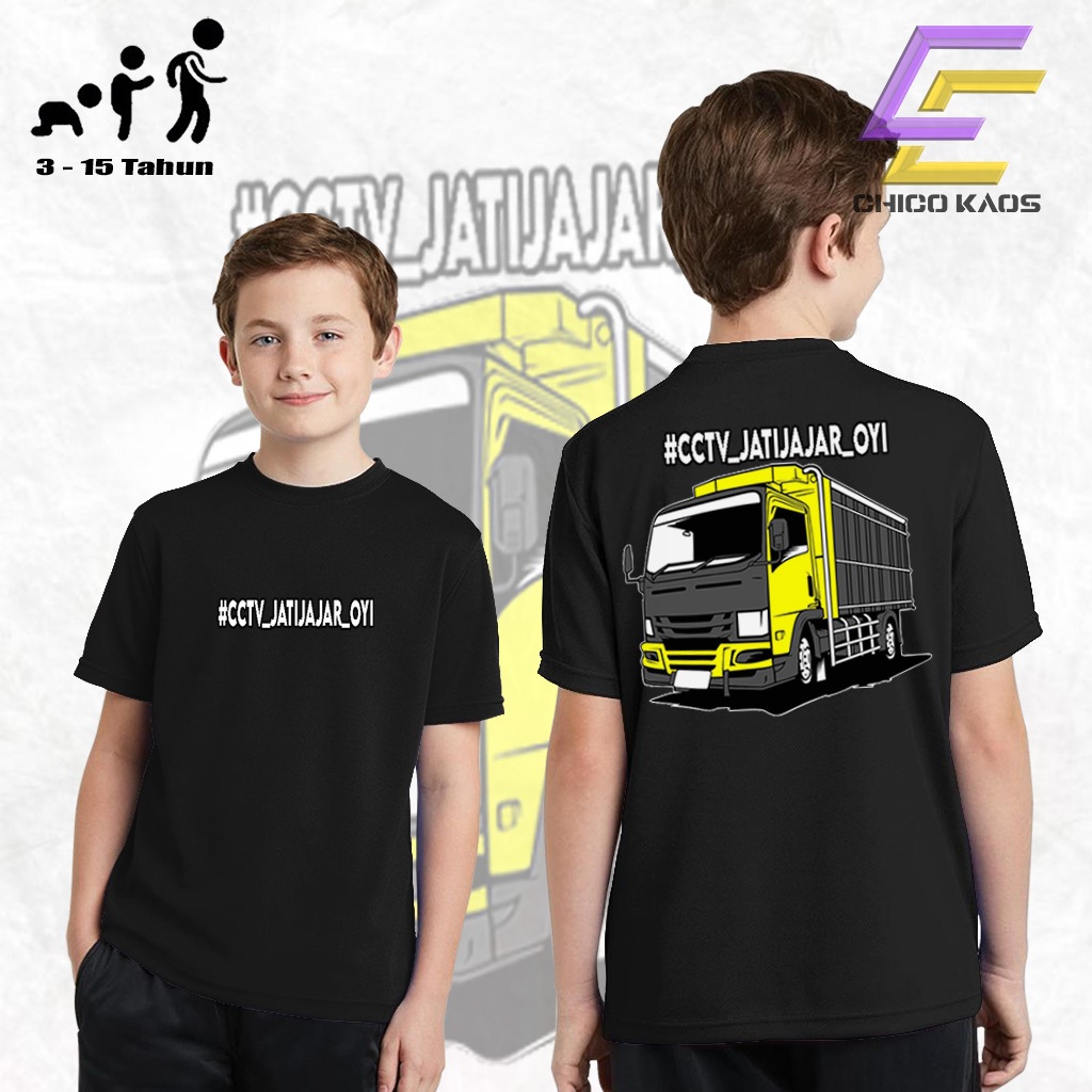 CHICOKAOS - Kaos Anak CCTV JATIJAJAR OYI  - Kaos anak Kekinian - Cocok Untuk Pria Dan Wanita COD