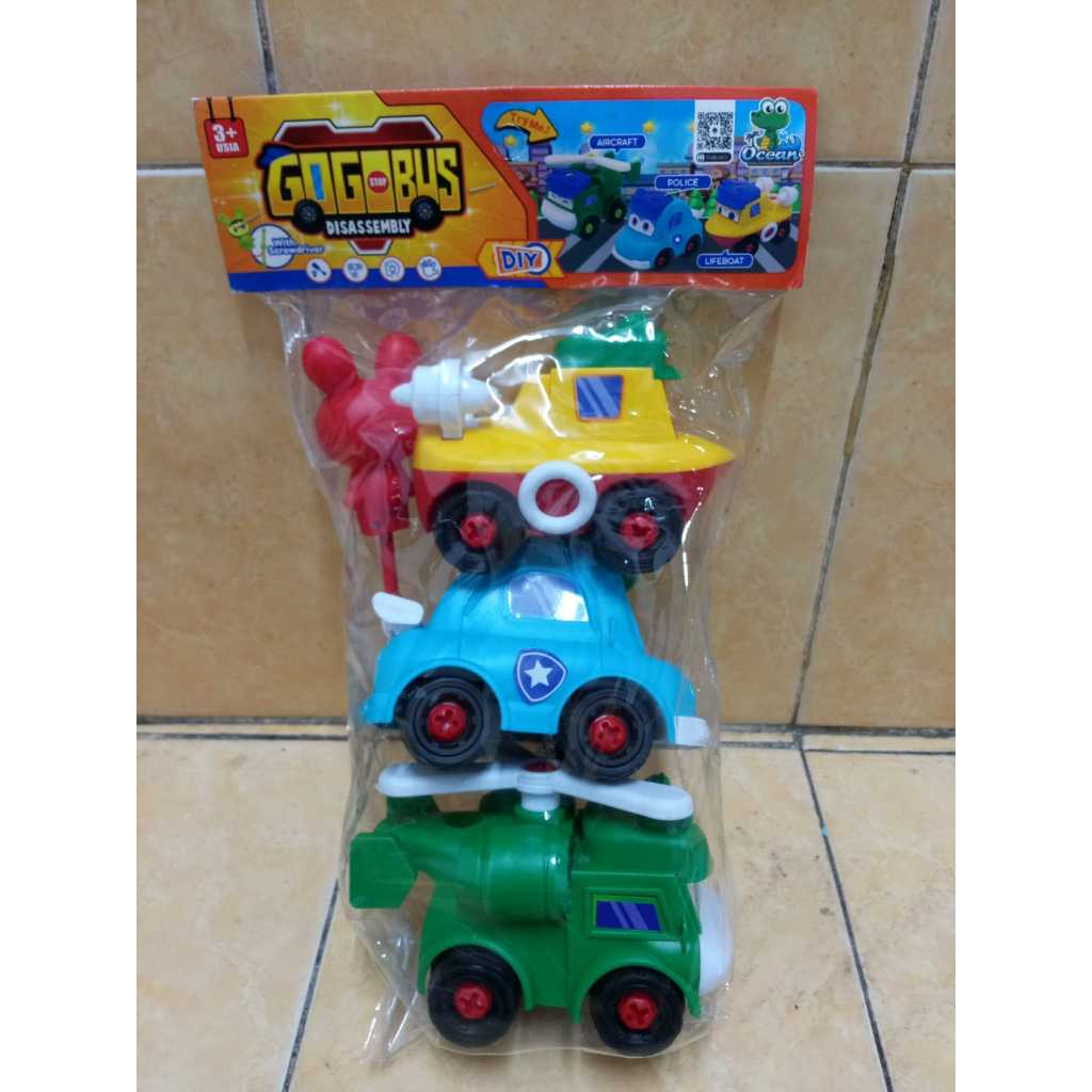 mainan anak gogobus disassembly isi 3 oct5760