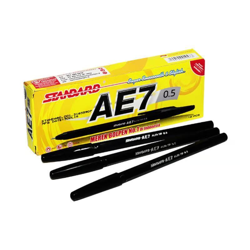

Pulpen Standard AE7 0.5mm Hitam Per Lusin