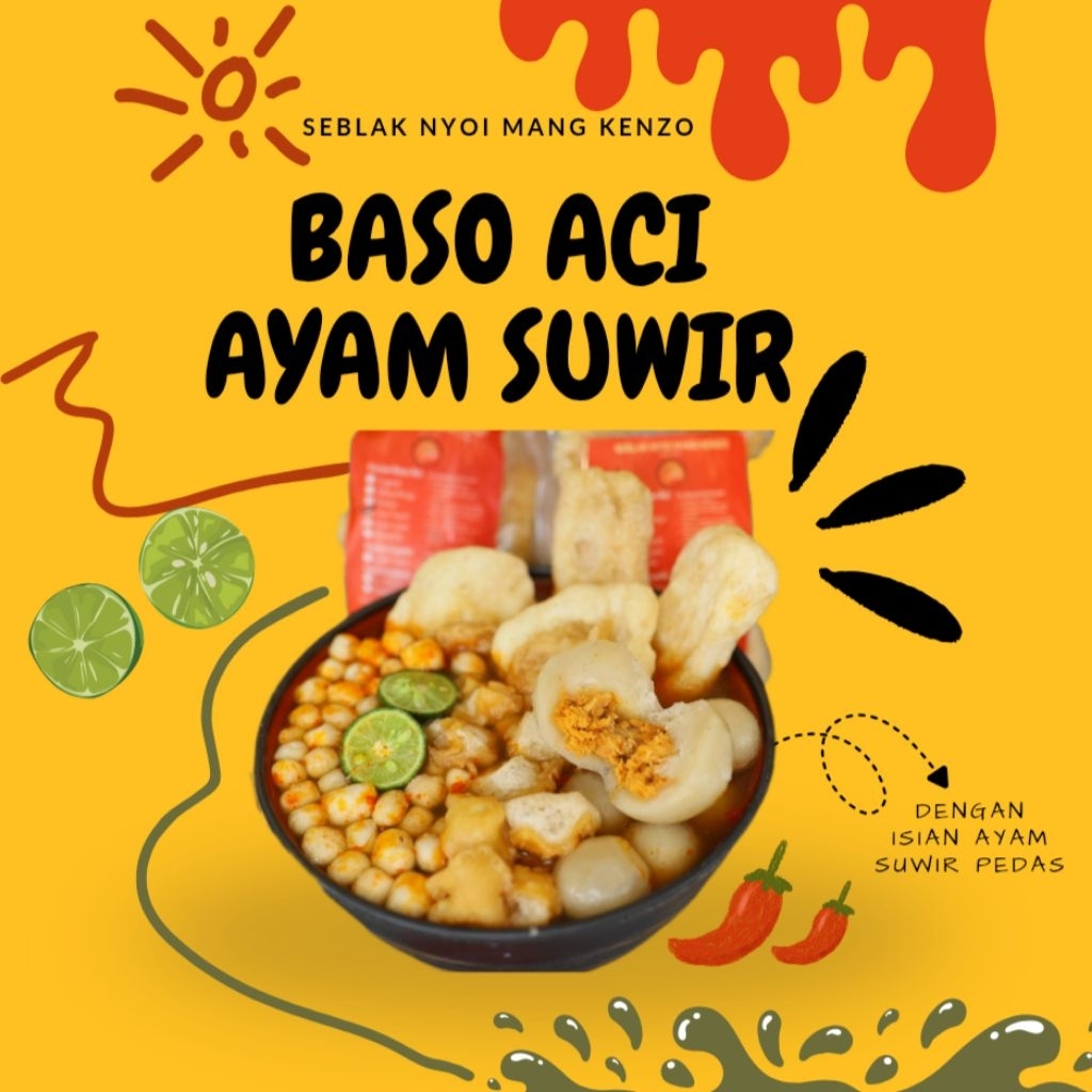 

BOCI MURAH ENAK - (BEST SELLER) BASO ACI AYAM SUWIR - SEBLAK NYOI MANG KENZO