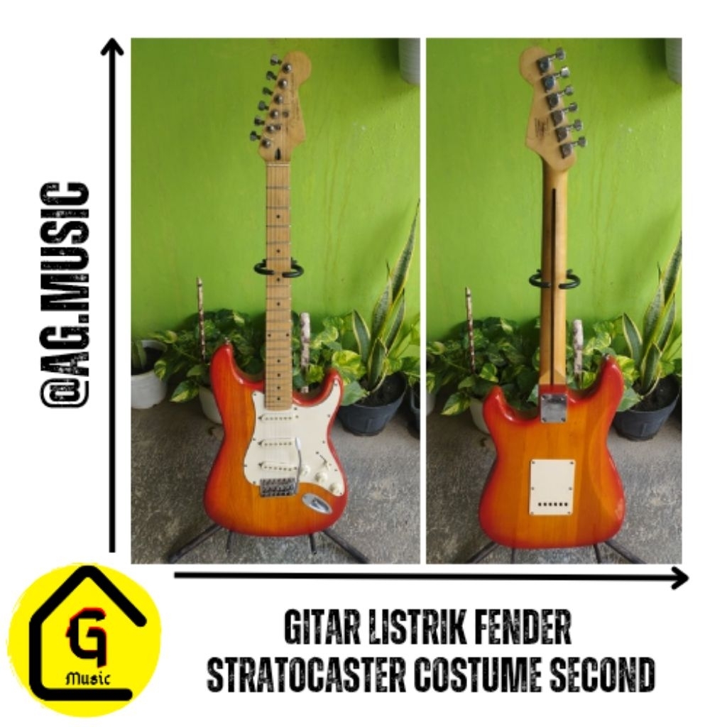 GITAR LISTRIK FENDER STRATOCASTER HQ COSTUME MURAH