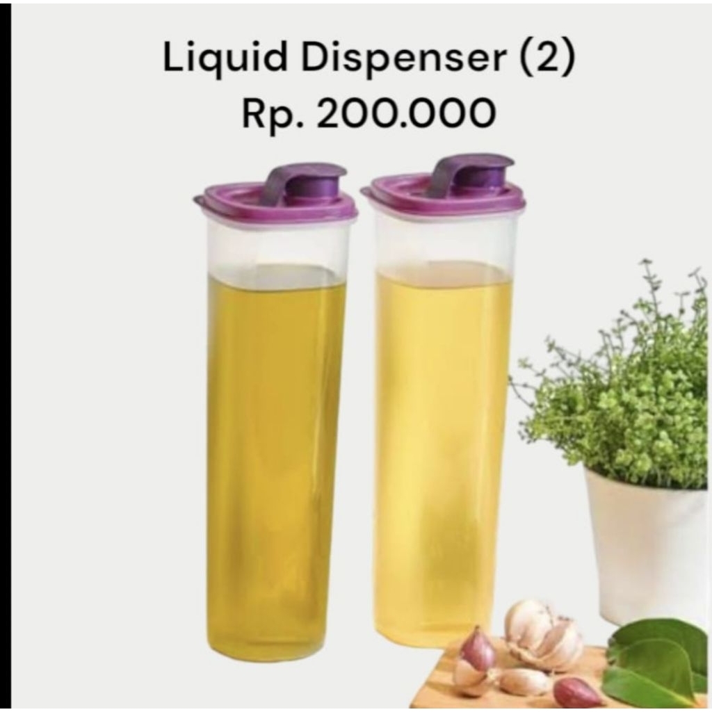 Liquid Dispenser Tupperware/ Cooking Oil & Ezy Pour Tupperware (2) (tempat minyak dll)