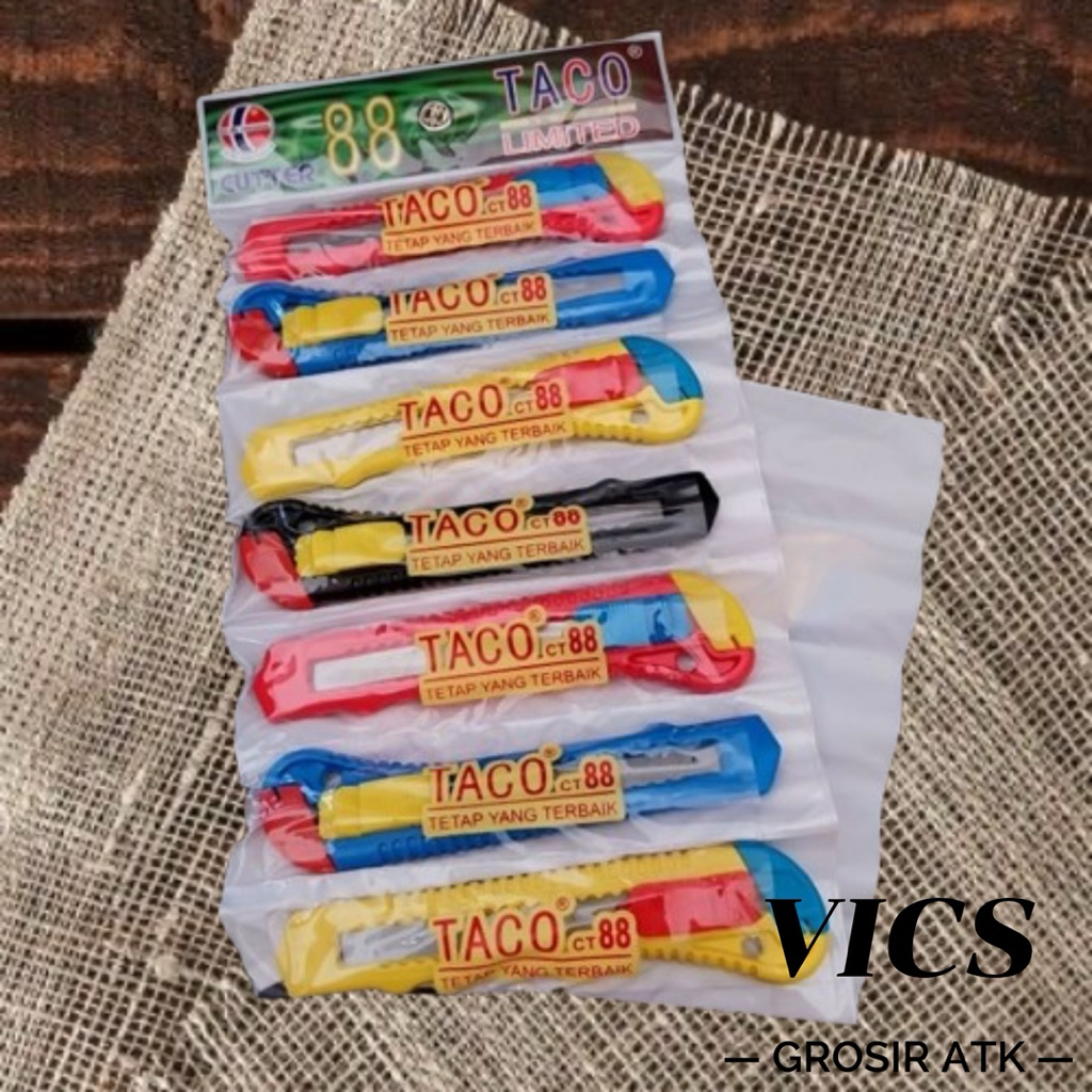 

Cutter Besar Merk Taco 1 renteng isi 12 pcs