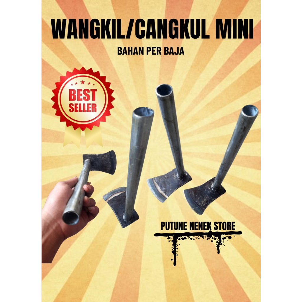 CANGKUL/Wangkil kecil bahan Per baja/Pacul mini