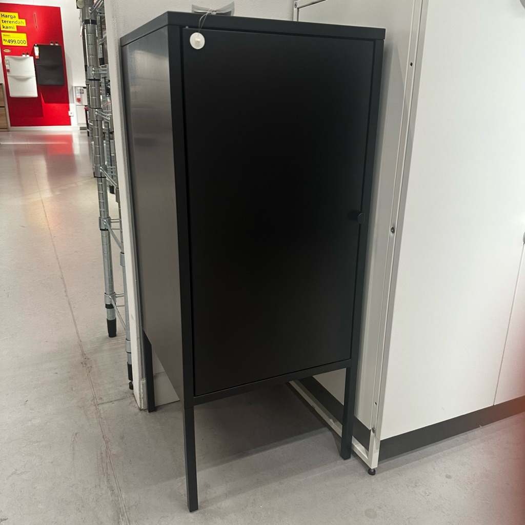 Kabinet Lemari Serbaguna Logam Antrasit 35x60cm Lixhult